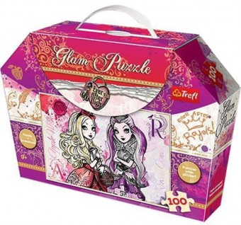 Puzzle cu sclipici 100 piese - Ever After High