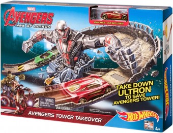 Set Avengers Tower Takeover - Hot Wheels